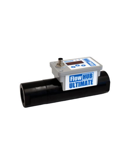 Fluxômetro WEBTEC HF060ULTMA6B075V, 2-60 Lpm (± 1,8), 420 bar / 6000 psi, 5-90°C / 41-194°F, Display digital