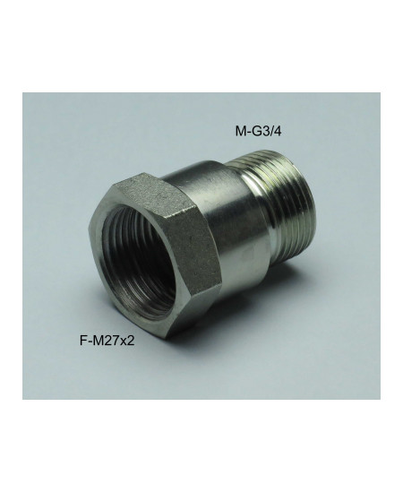 Thread adapter 250 bar, Male G3/4 - Female M27x2 