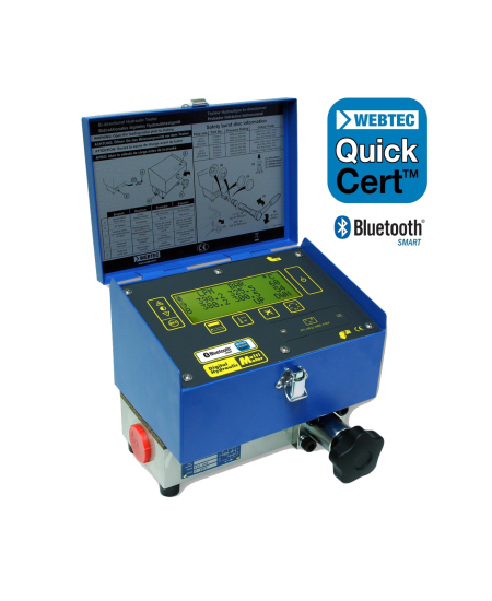 Portable hydraulic tester WEBTEC DHM804S7L, 20-800 Lpm (± 1%), 0-480 bar (± 2,4)