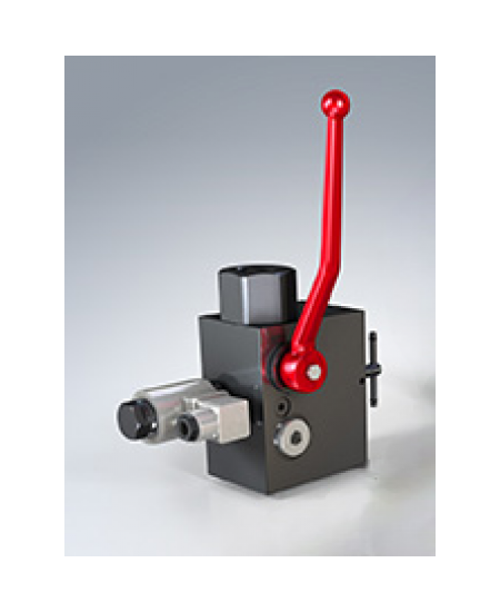 Blocco di sicurezza e blocco 330 bar, azionato manualmente, DN30, Tipo SABX2-30-X-M-330-1 