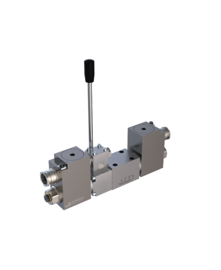 Ex d explosion-proof solenoid operated spool valves with additional hand lever NG6, Wandfluh WDYFA06_Z568